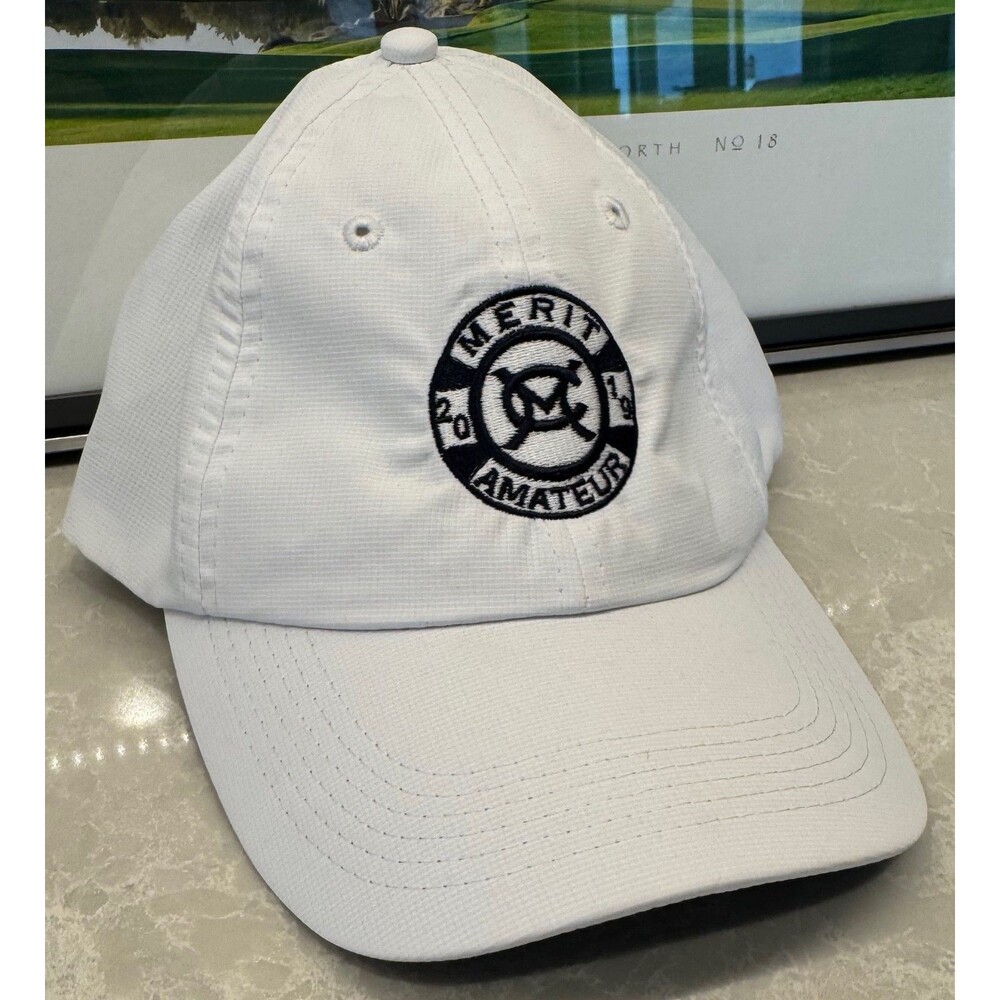 The Merit Club - Imperial Golf Hat - Men's Adjustable - White